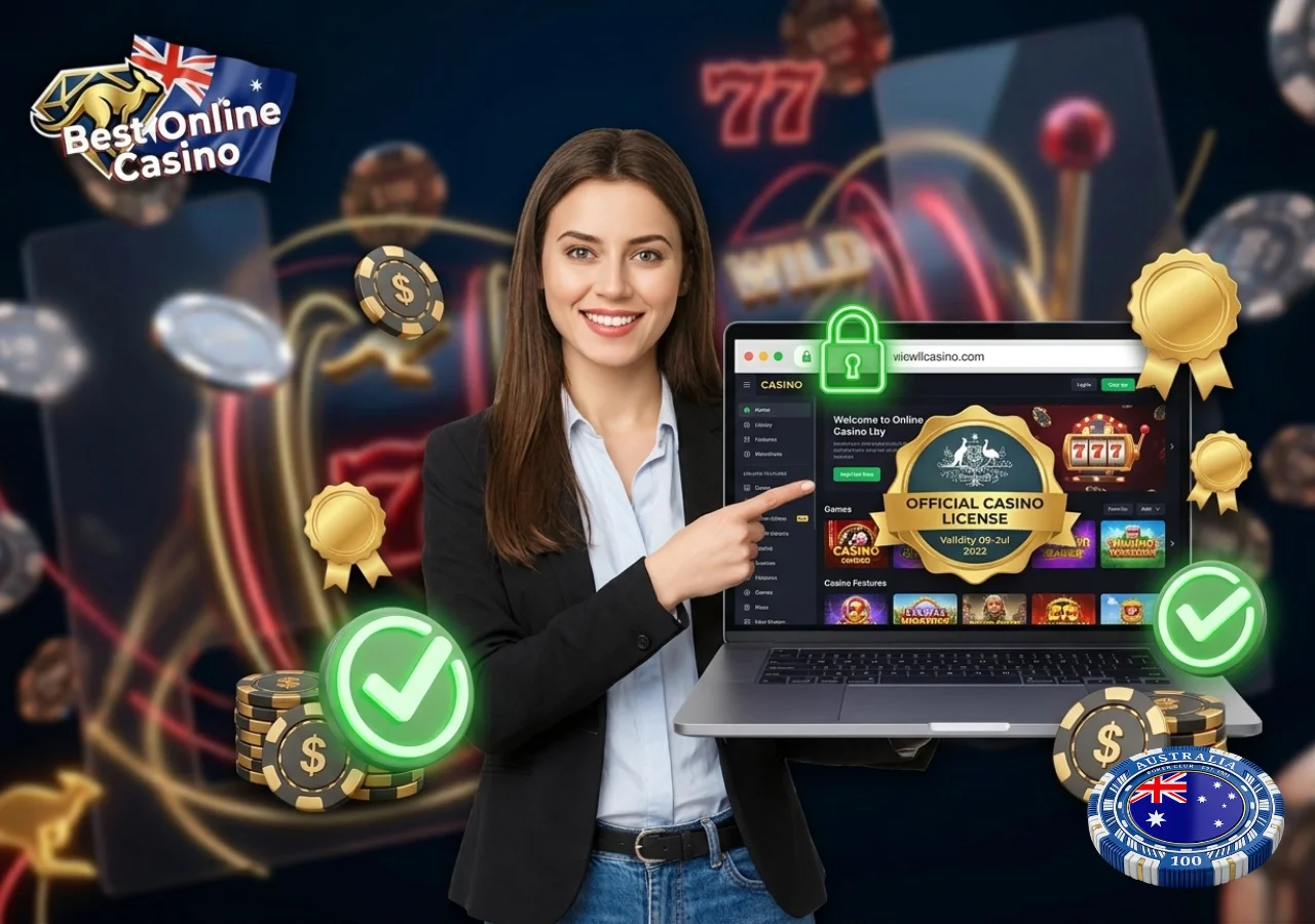 Verified licenses featured on Best Online Pokies in Australia for Real Money (2026)